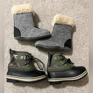 Sorel 8t boys snow boots NEW